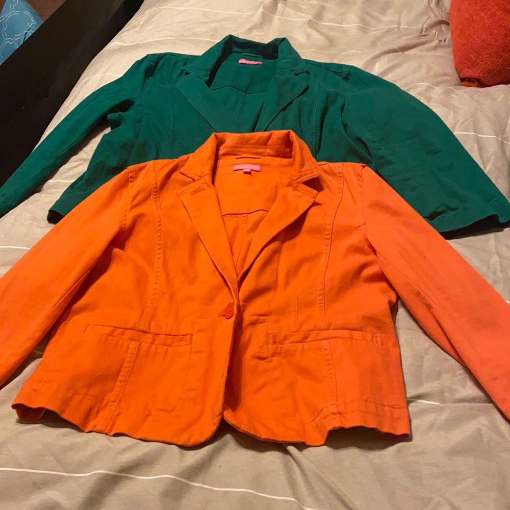 2  Isaac Mizrahi  jackets size Large
